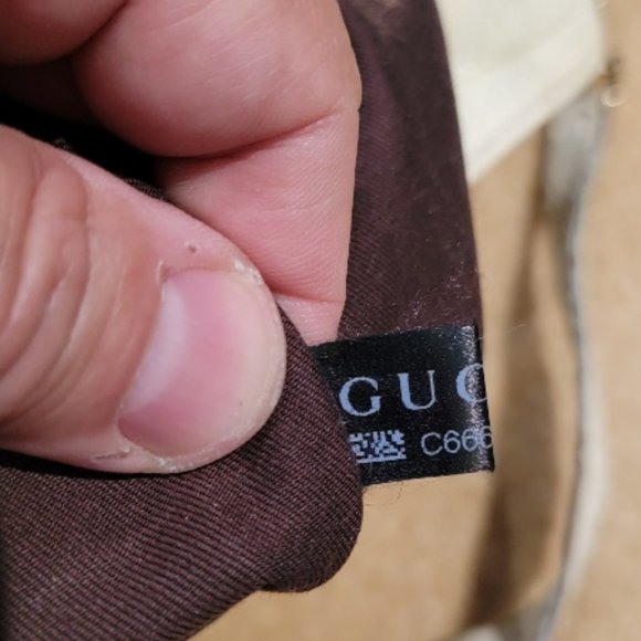 GUCCi Charlotte MUST GO@! Large Canvas Leather Hobo Handbag - Picture 9 of 16